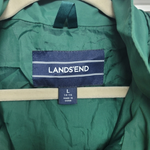 Lands End Women's Storm Raker Jacket Fresh Spruce - Picture 9 of 10